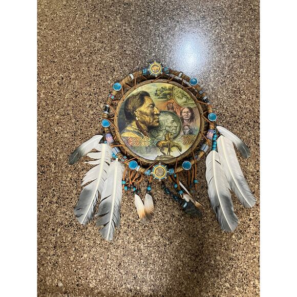 Native American Buffalo Nickel Commemorative Masterpiece Dreamcatcher Bradford - Picture 9 of 10
